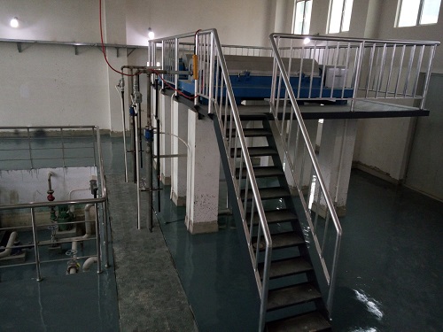 海南定安自来水厂污泥脱水